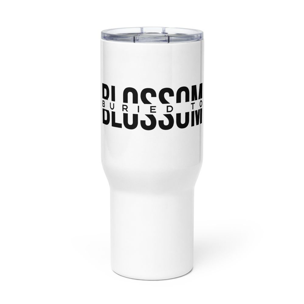 Travel mug with a handle